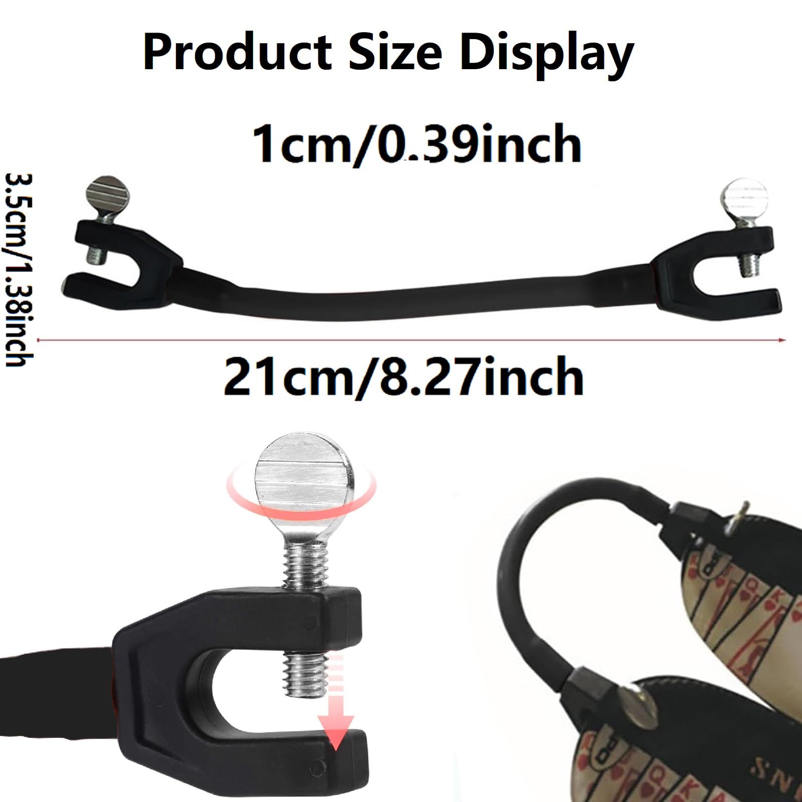 Entrenador de Conector de Punta de Esquí y Snowboard para Principiantes, Ayuda a Controlar la Velocidad (Negro)