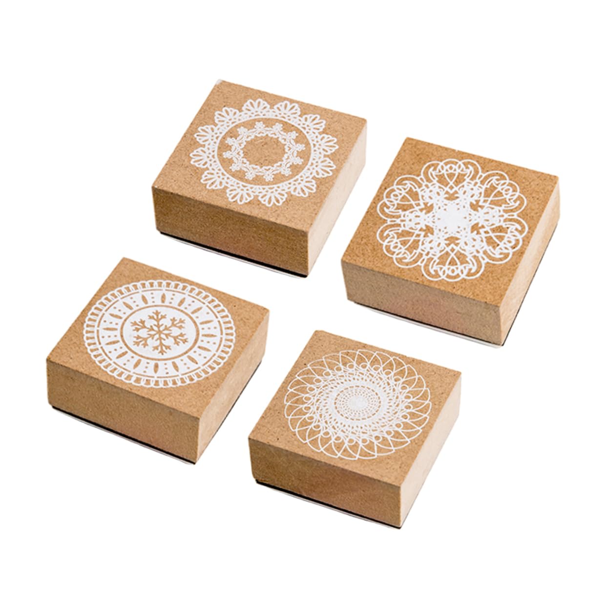 8stücke Lace Printed Wooden Rubber Stamps Lustige Stempel Für Scrapbooking Tagebuch Und Handwerksprojekte Zufällige Designs