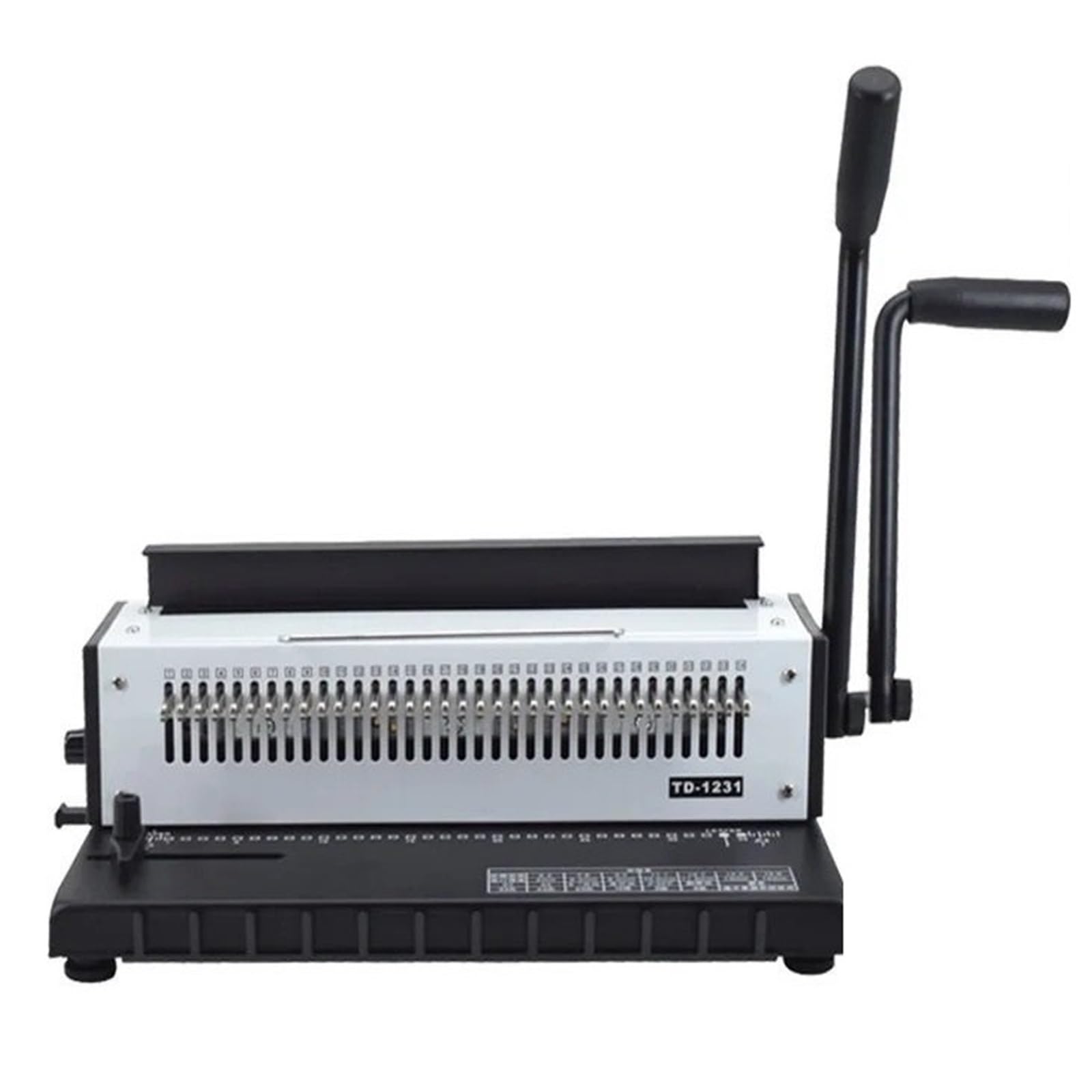 TD-1231 Máquina de unión de doble cable de doble cable de metal de 34 hoyos A3A4 Puncher Binder Suministros de Encuadernación