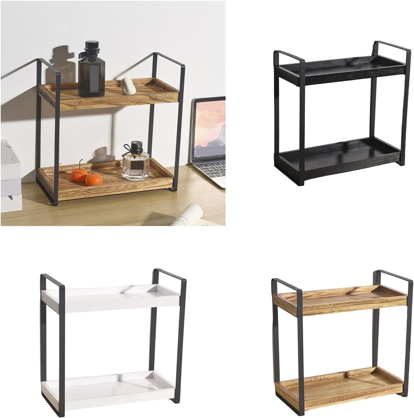 Amazon.co.jp: KIRORAN キッチンワゴン ワゴン マガジンラック 収納カート 収納棚 ブックシェルフ 調味料ラック バスケットラック  文房具収納 書類整理 収納ワゴン 隙間収納 すきま収納 隙間ラック サイドワゴン 小物収納 おしゃれ キャスター付き 引き出し付き デスク ... エレガントで頑丈な木製シェルフ メタルフレーム付き キッチンやバスルーム用 オフィス用品 整理 カジュアル バスルームオーガナイザー