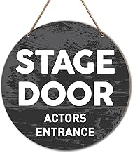 Stage Door Signs for Home Movie Musical Theater Decor, St...