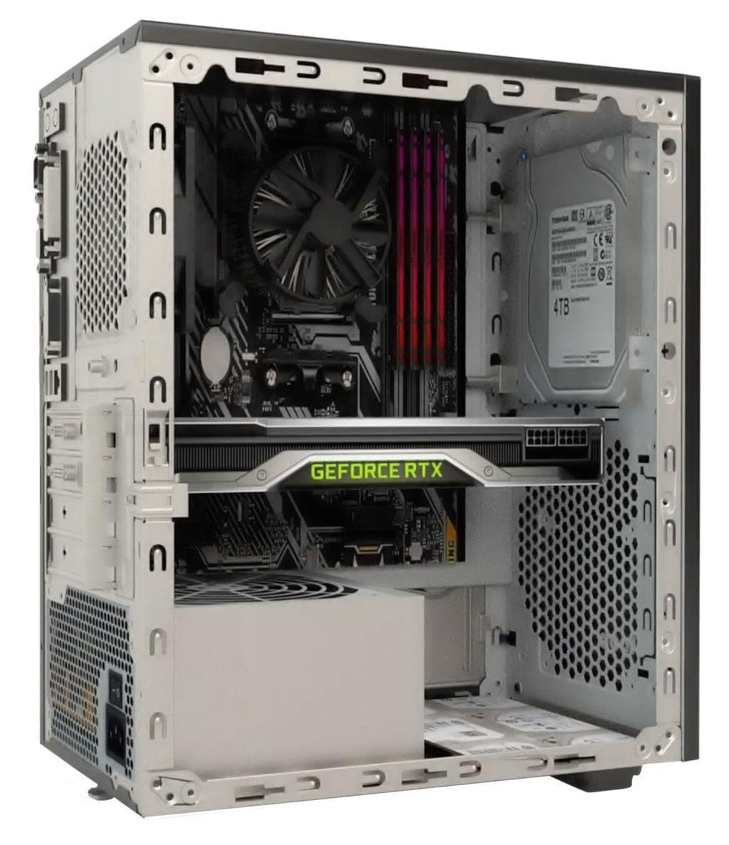 Case PC ITEK SMALLCOM-G - Mini Tower MATX, 4 Porte USB, Nero Lucido | Per Schede Madri Micro ATX E Mini ITX