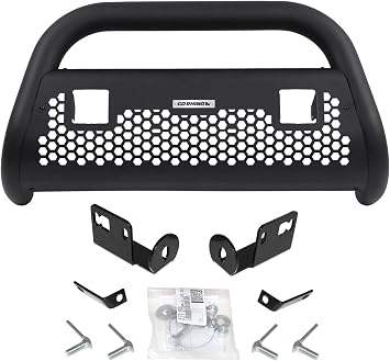 Go Rhino RC2 Bull Bar w/ Two 3" Cube Lights & Mounting Brackets | Mild Steel, Textured Black | 55162T | Fits 2007-2013 Chevrolet/GMC Avalanche/Silverado/Sierra 1500; 2007-2014 Tahoe/Suburban 1500