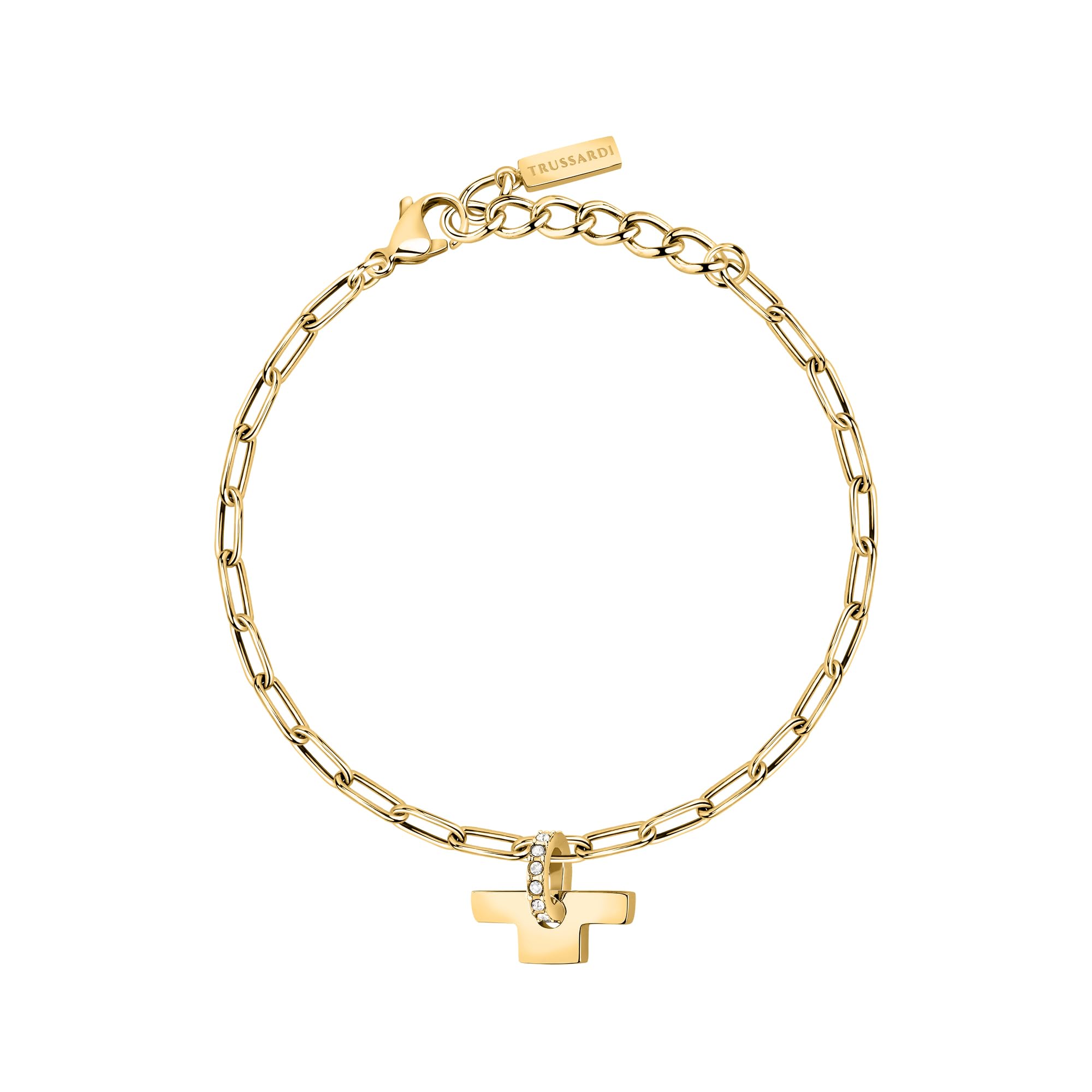Trussardi TJAXC24 - Bracciale Da Donna In Acciaio, Con Logo T-image