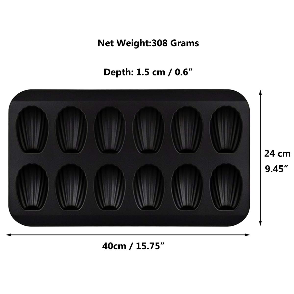 Professionelles Backformen-Set – 12-teilige Madeleine-, Canele- & Donut-Pfanne Mit Antihaftbeschichtung