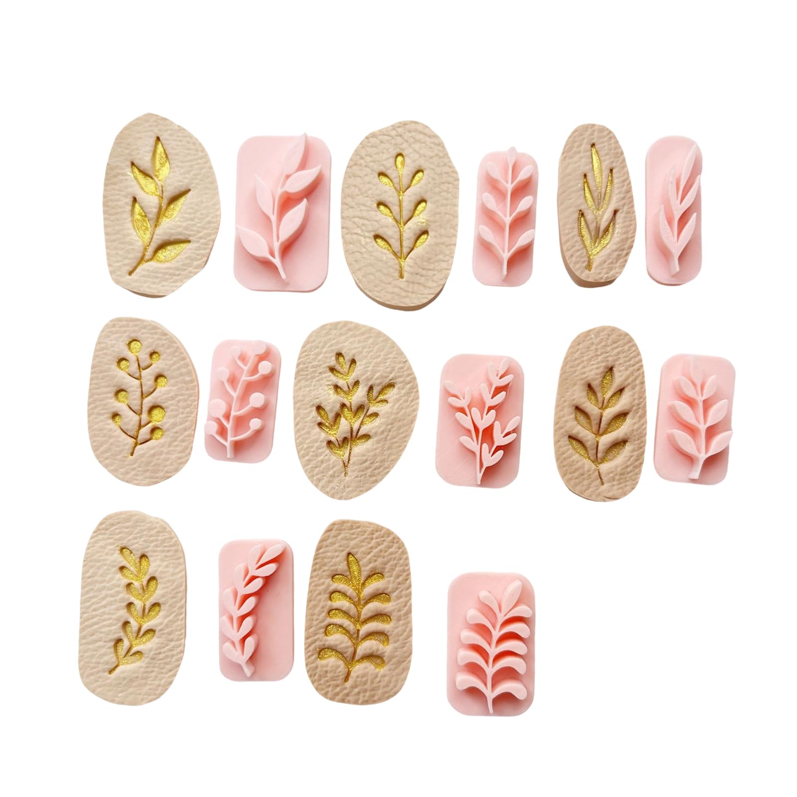 Yanpingjia Multicolor 8Pcs Sophisticated Craft Earring Craft Set Soft Clay Leaf Molds For Creative Jewelry Making And Artistic Designs Molds