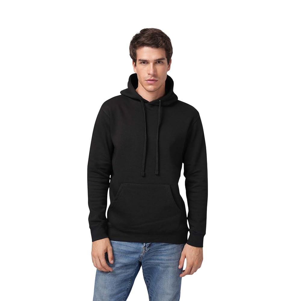 Mid Weight Classic Pullover Fleece Hoodie, Cotton Blend