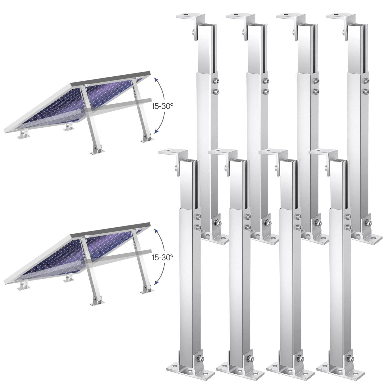 Support de panneau solaire 50W à 300W support montage inclinaison réglable