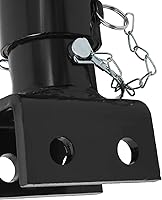 Vista 8 de NovelBee Acoplador de remolque ajustable de 2 pulgadas con pernos y tuercas, acoplador de remolque de montaje en canal resistente para remolque RV