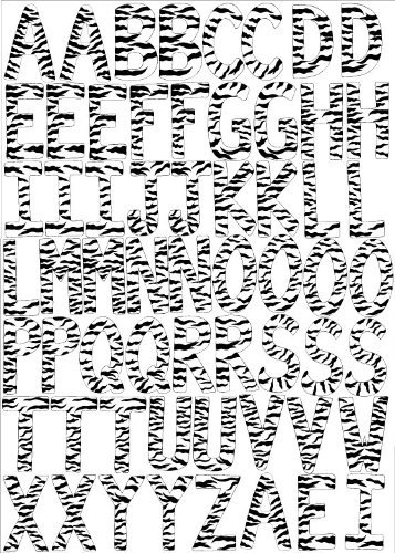 Zebra Wall Art Lettering
