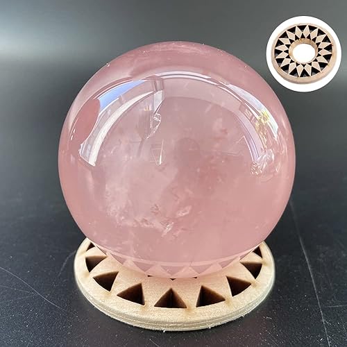 Miniatura 3 de 15 soportes de bola de cristal de madera, soporte de exhibición de esfera de madera, soportes de esfera de madera para decoración del hogar, piedras