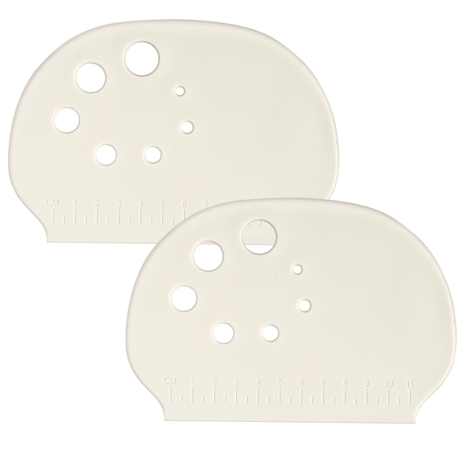 AILUROPODA 2 Pack Dough Cutter, plastic scraper with stainless steel core blade knife cake scraper plastic spatula cutting scraper Tools for Baking Bread, Cake, Pizza, Cookies, Cupcake