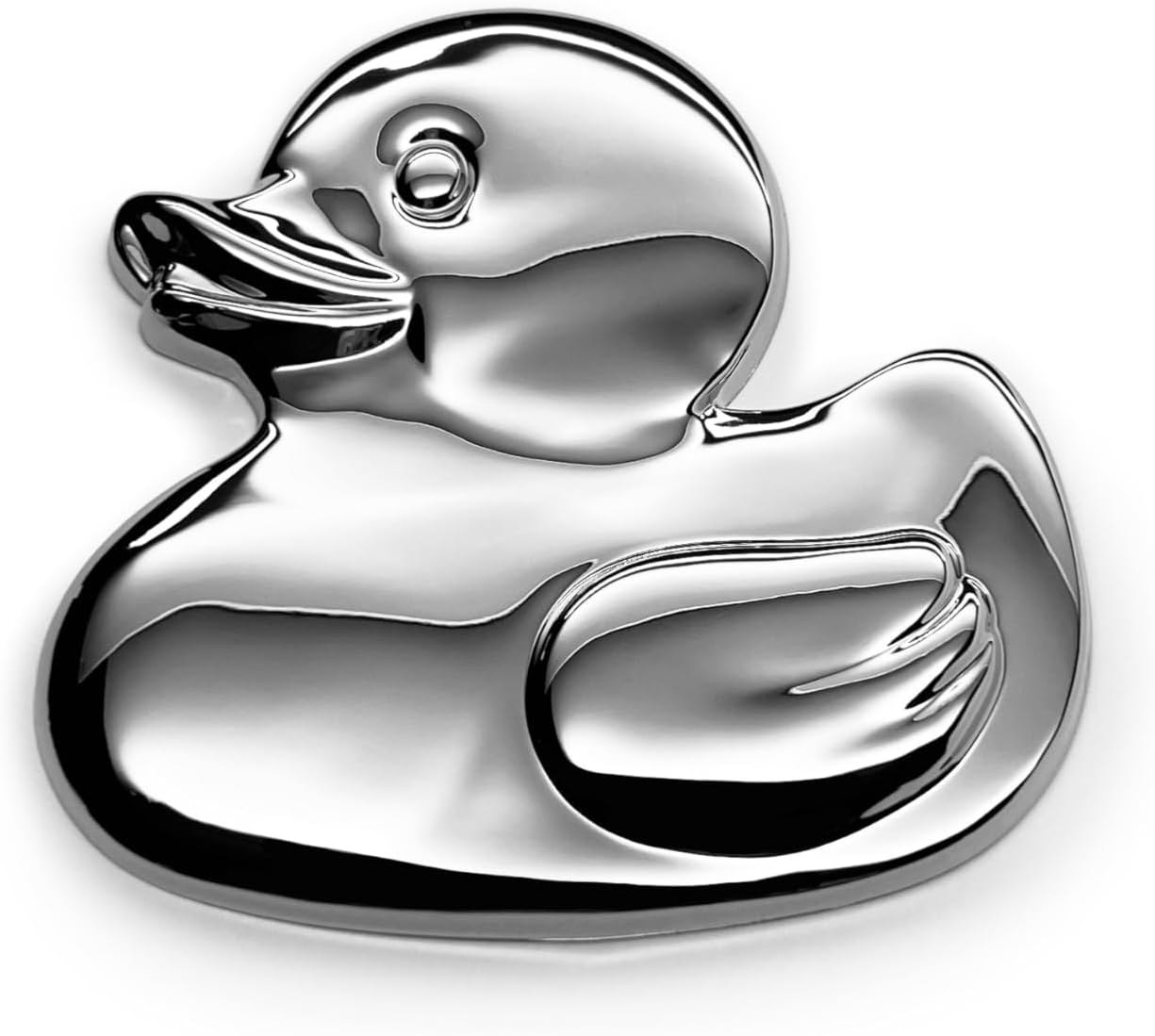 The Rubber Duck Car Badge Emblem in Matte Black – ABS Resin Composite, Chrome Finish 3D Decal for Vehicle Exterior