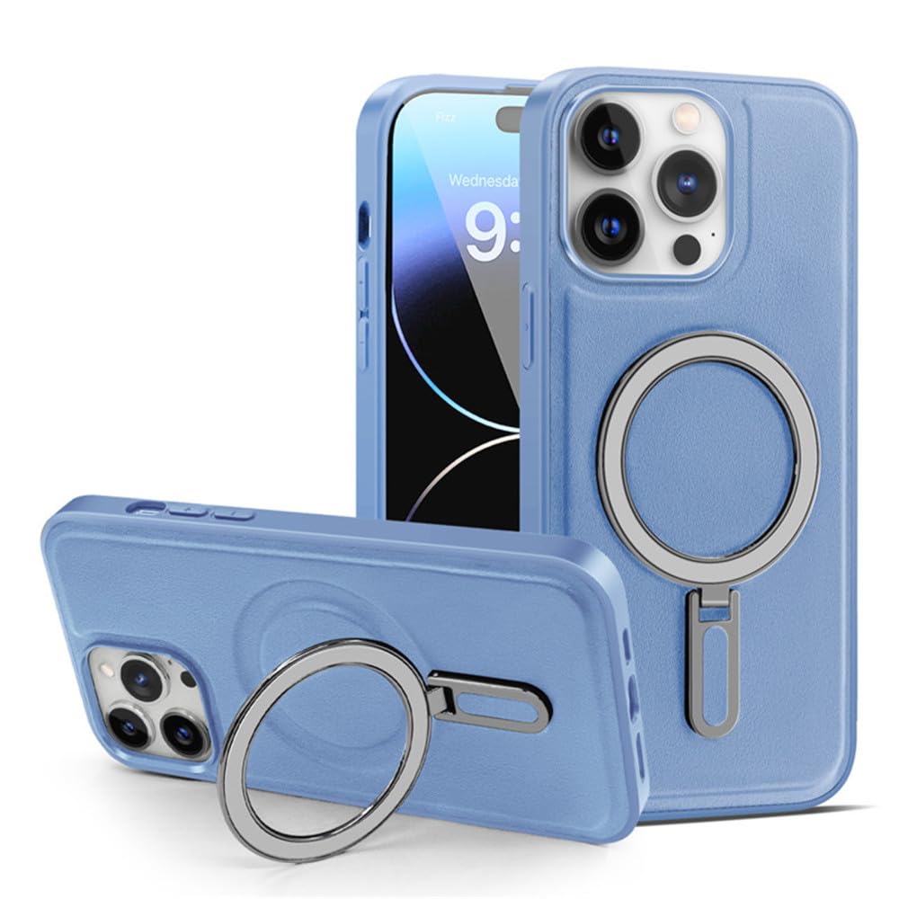 Coque iPhone 12 antichoc en cuir magnétique robuste - 8