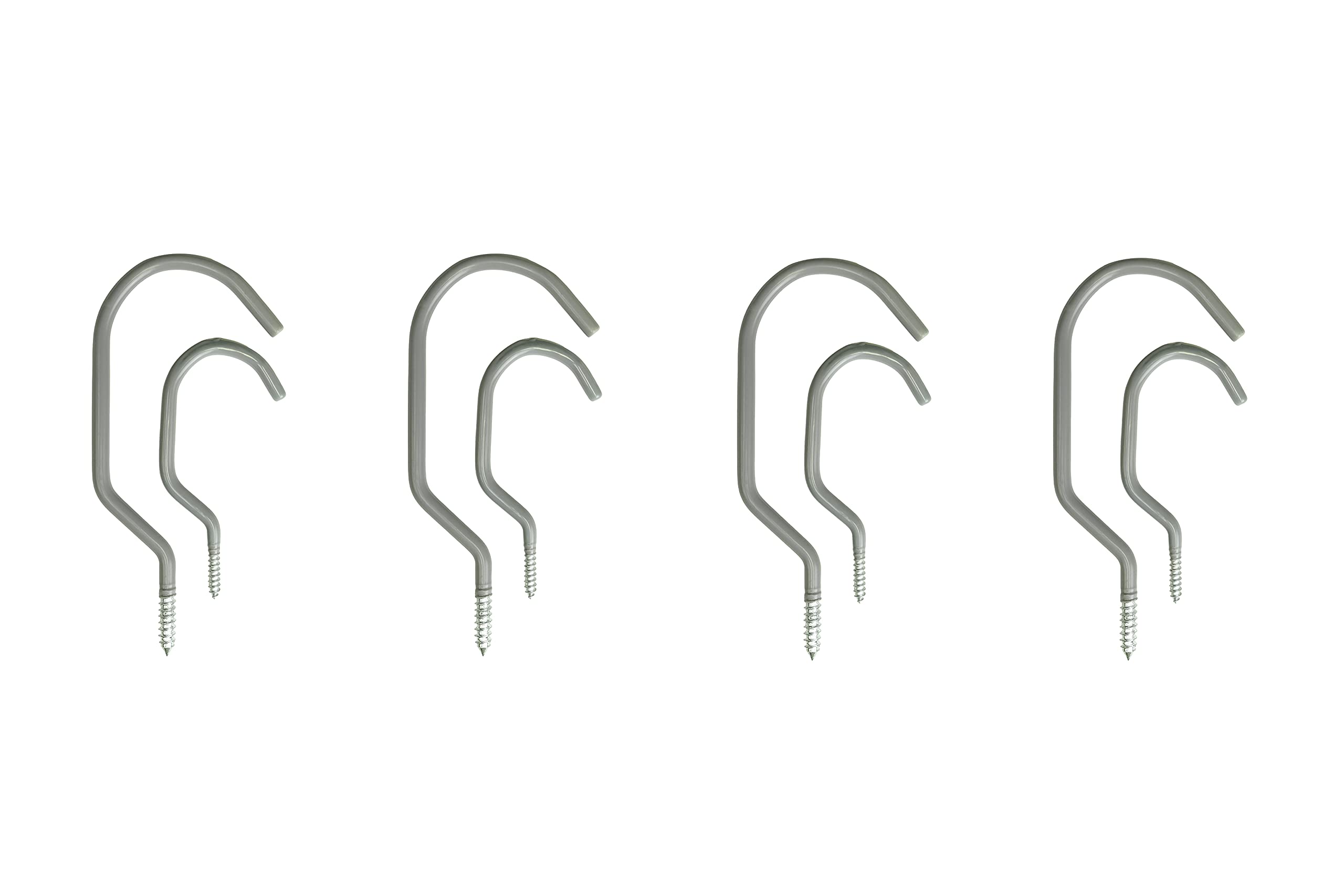 Shepherd Hardware 8097E Ganchos de acero multiusos resistentes de 8 piezas
