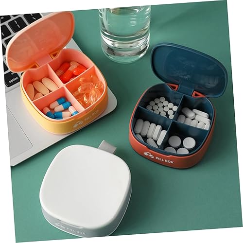 Miniatura 6 de GLEAVI 2 Sets 3 unids Pastillero de Viaje Pequeño Pastillero Viaje Vitamina Pastillero Organizador de Pastillero Mini Pastillero de Pastillero de