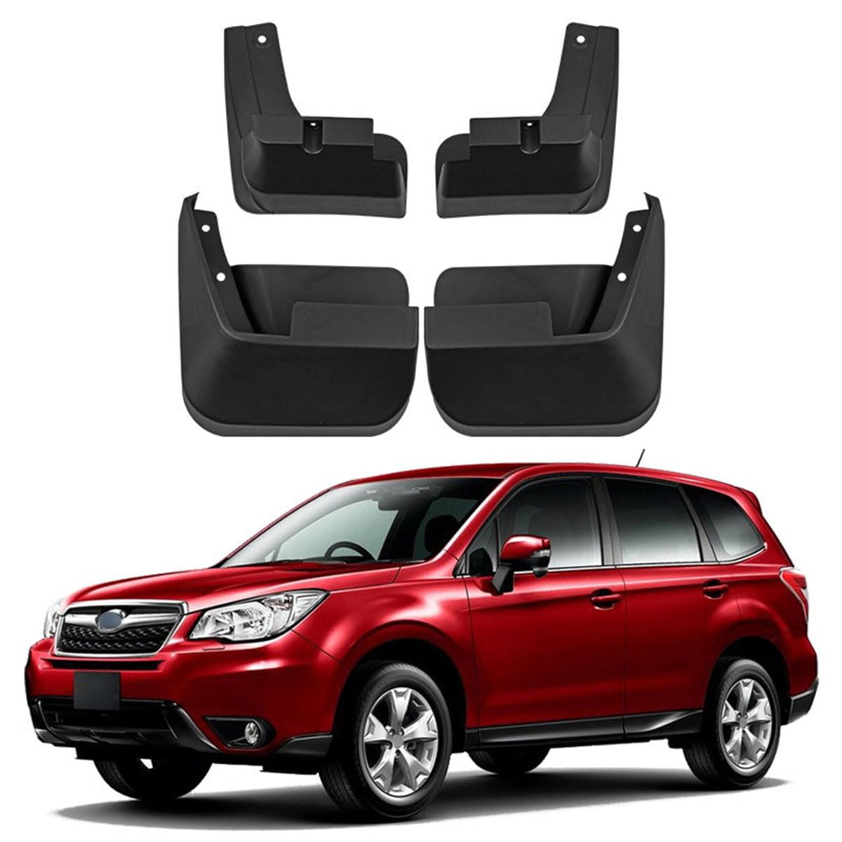 Bavettes garde-boue Subaru Forester protection carrosserie contre projections lot de 4
