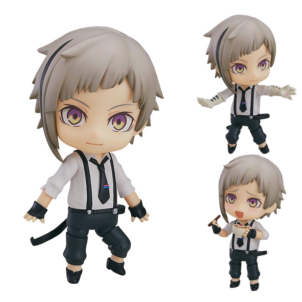 Jiumaocleu Bungo Stray Dogs Nakajima Atsushi Action Figure Q Ver Anime BSD Collectible Cute Handmade Desktop Decoration for Fans