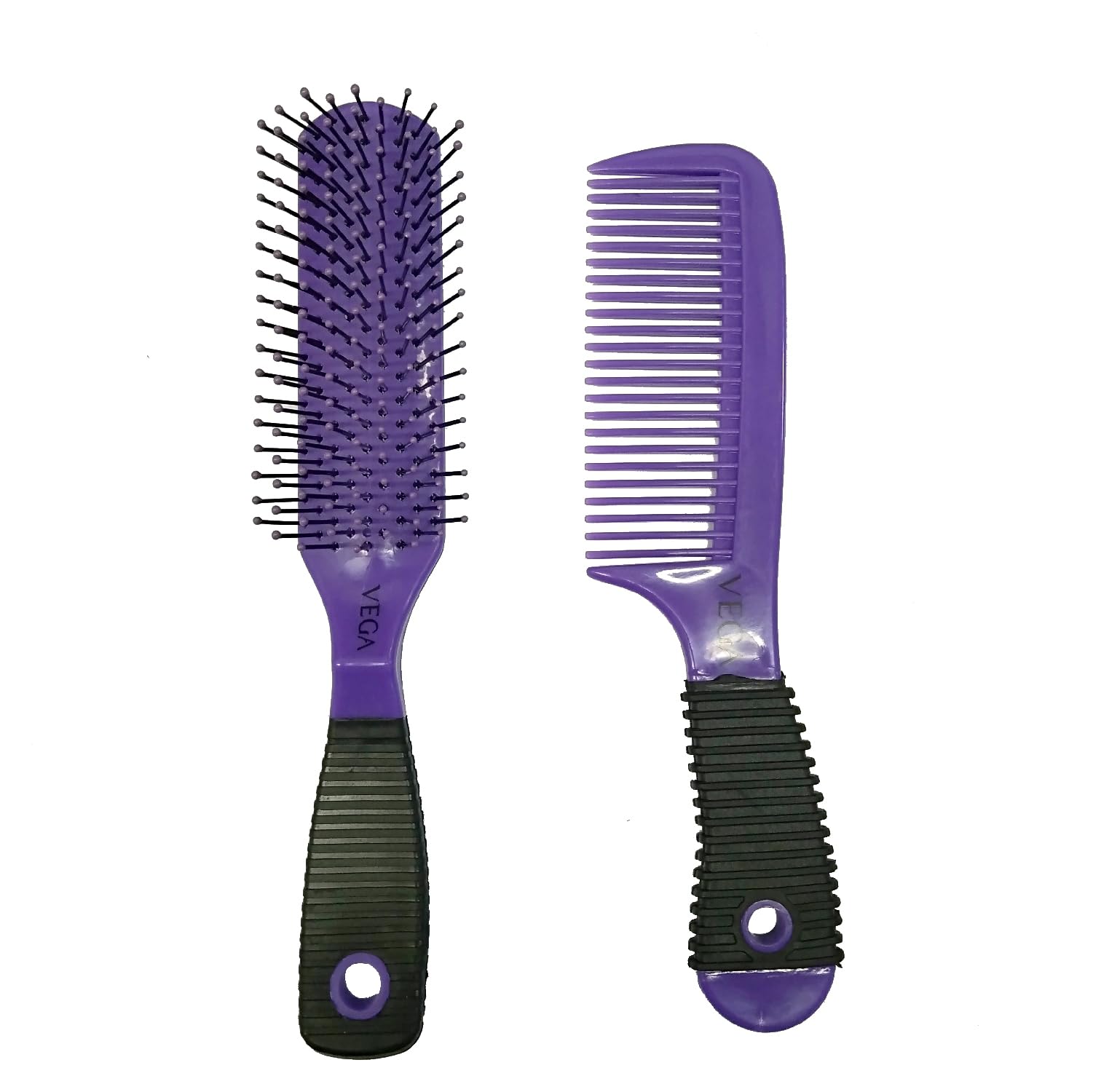 Vega Hair Grooming Set - Flat Brush Hbcs02, 2 Pack, Multicolor-picture-31