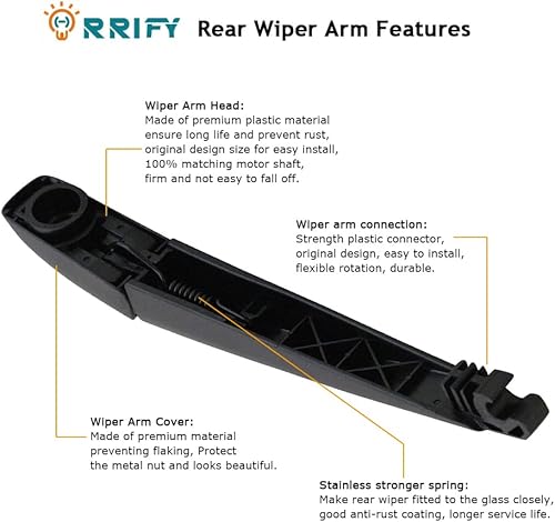 Miniatura 3 de Juego de limpiaparabrisas trasero 85241-42070 para Toyota Highlander Matrix Rav4 Prius V, para Lexus NX300h NX200t RX450, para Land Rover Discovery