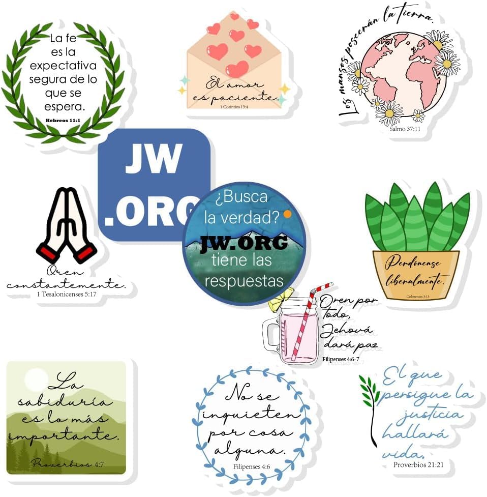 Amazon.com: Magictodoor Spanish JW.ORG Stickers Featuring Bible