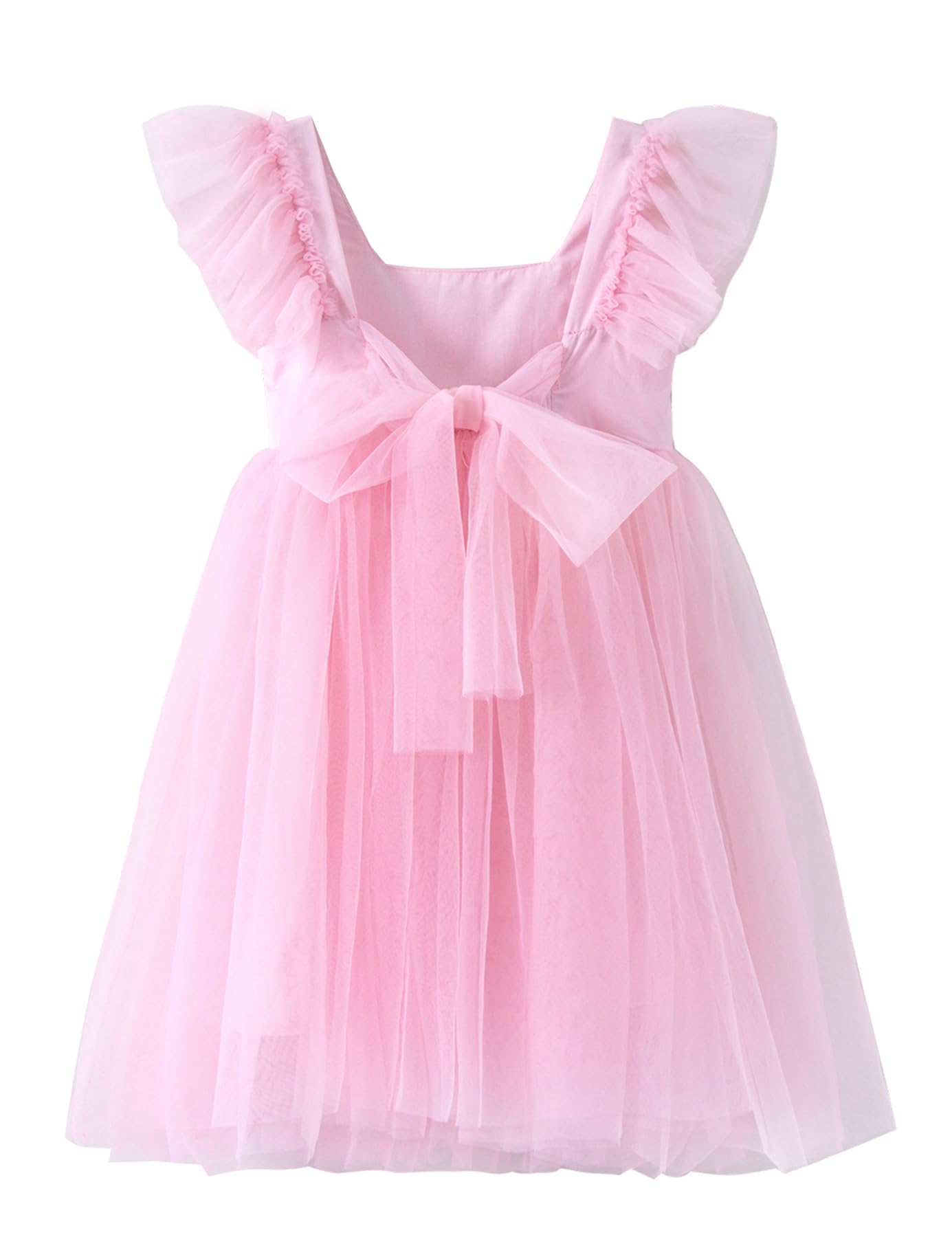 Tutu.kk Toddler Girls Vintage Party Dress A-Line Tulle Flower Girl Dresses