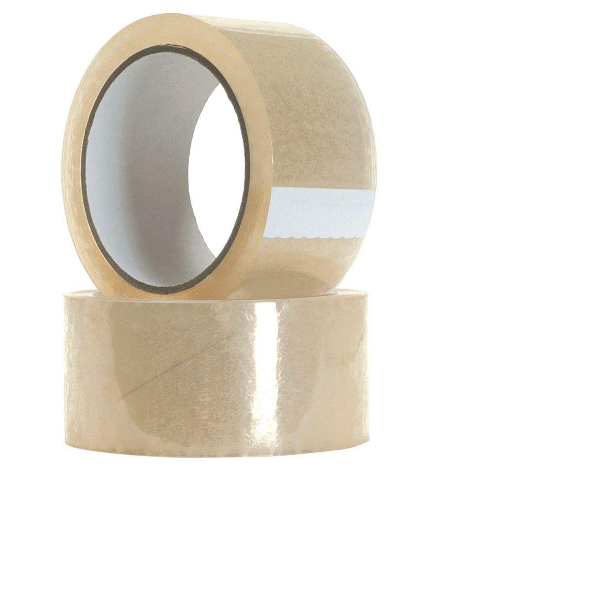 StickersLab - Nastro Adesivo per imballaggio trasparente silenzioso Polipropilene acrilico PPL - 66/132 mt x 50 mm (Scegli sotto il packaging - 50mm x 132MT (36 rotol)