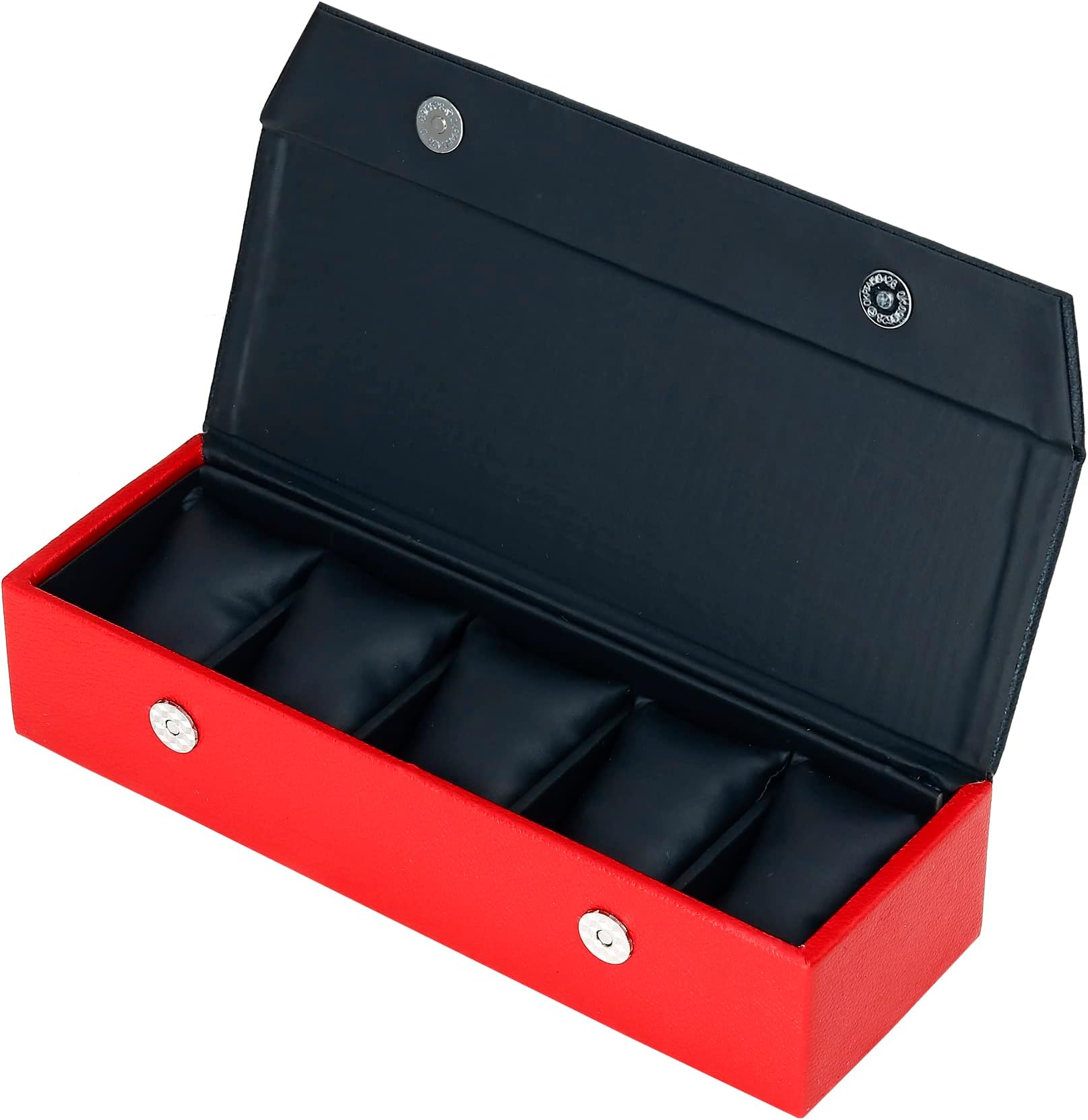 Watch Box Organizer Vegan Leather for 5 Watches