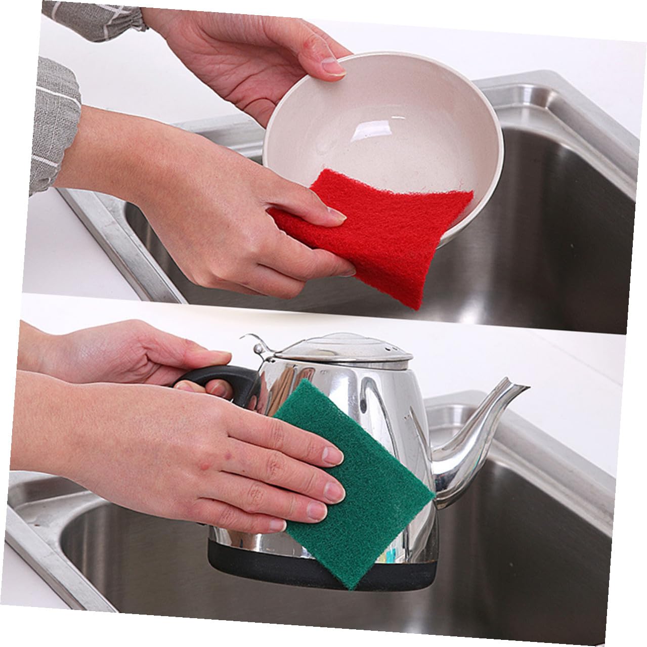 TOYANDONA 100 Piezas Unidades de Esponjas de Limpieza Coloridas para Cocina Estropajos Suaves y Absorbentes para Fregar Vajillas Platos y Utensilios Resistentes y Ligeros Color Aleatorio
