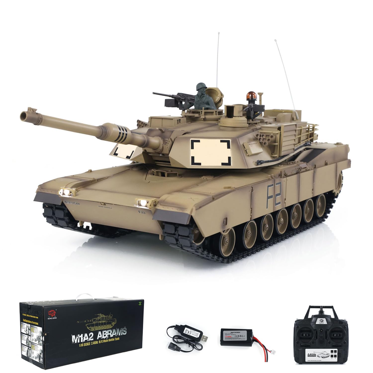 1/16戦車ラジコン　USエイブラムス　ヘンロン3918-1 ver.7.0 Amazon.com: Toucan RC Hobby Henglong 1/16 Tk7.0 Remote