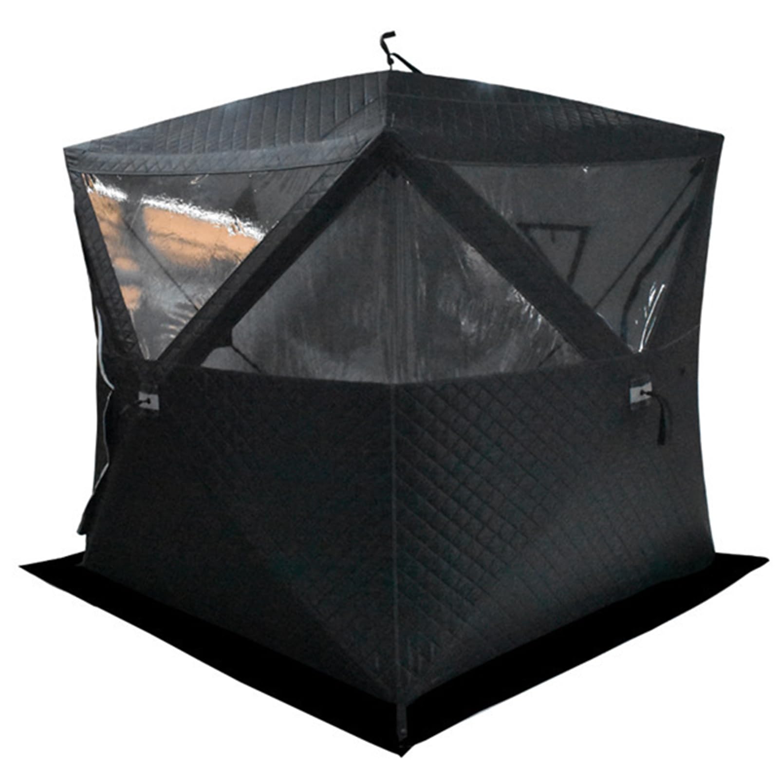 Refugio De Pesca En Hielo Aislado De Pesca En Hielo Pop-Up Tienda De Campaña, Portátil De Pesca En Hielo Shanty Gran Cabaña De Hielo con 3 Capas De Tela, Bolsa Transporte/Puerta con Cremallera