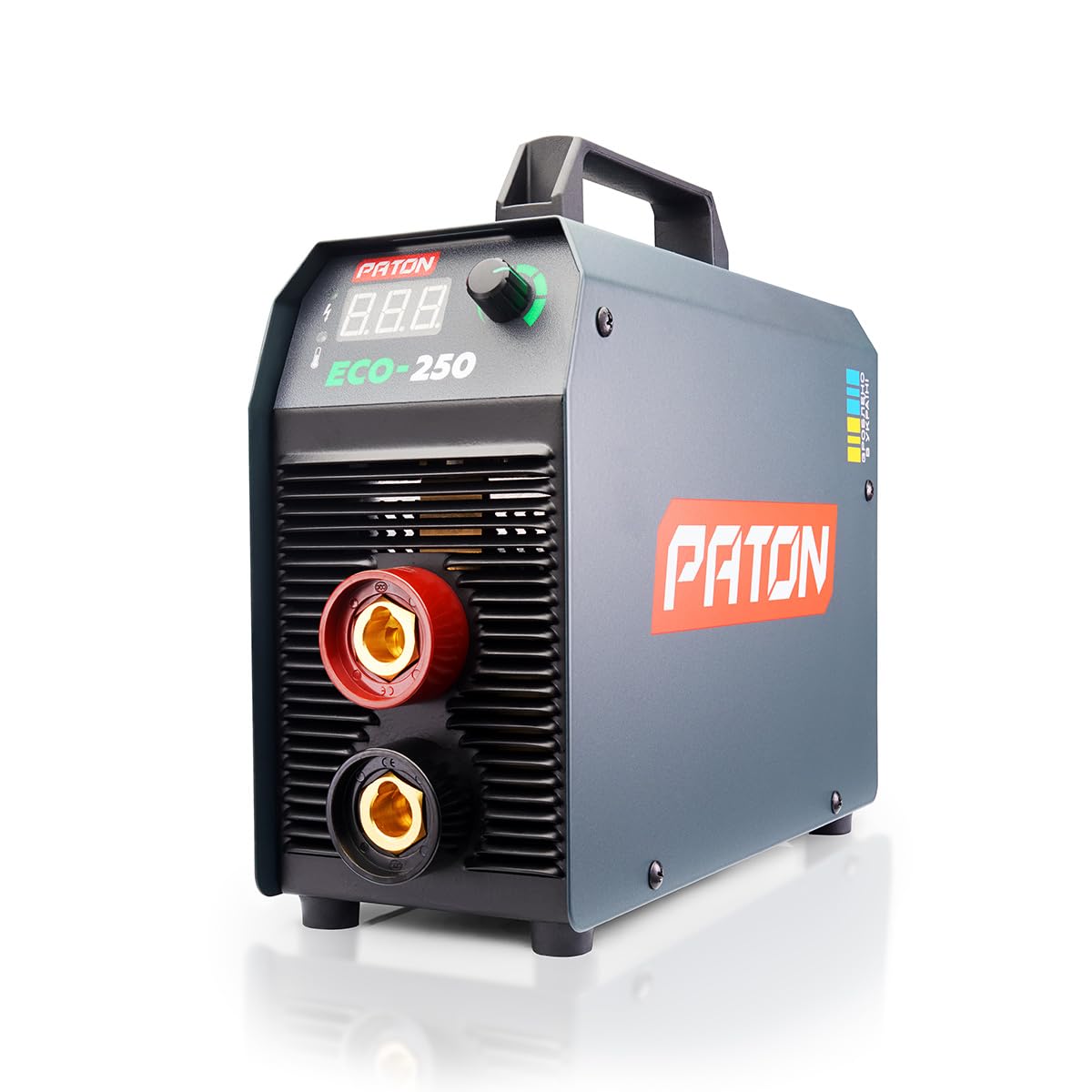 PATON ECO-250 250A przenośna spawarka inwertorowa 250A – sprzęt MMA/ARC 230V, cyfrowa spawarka elektrodowa z pełnym zestawem, idealna do profesjonalnego spawania elektrodą otuloną