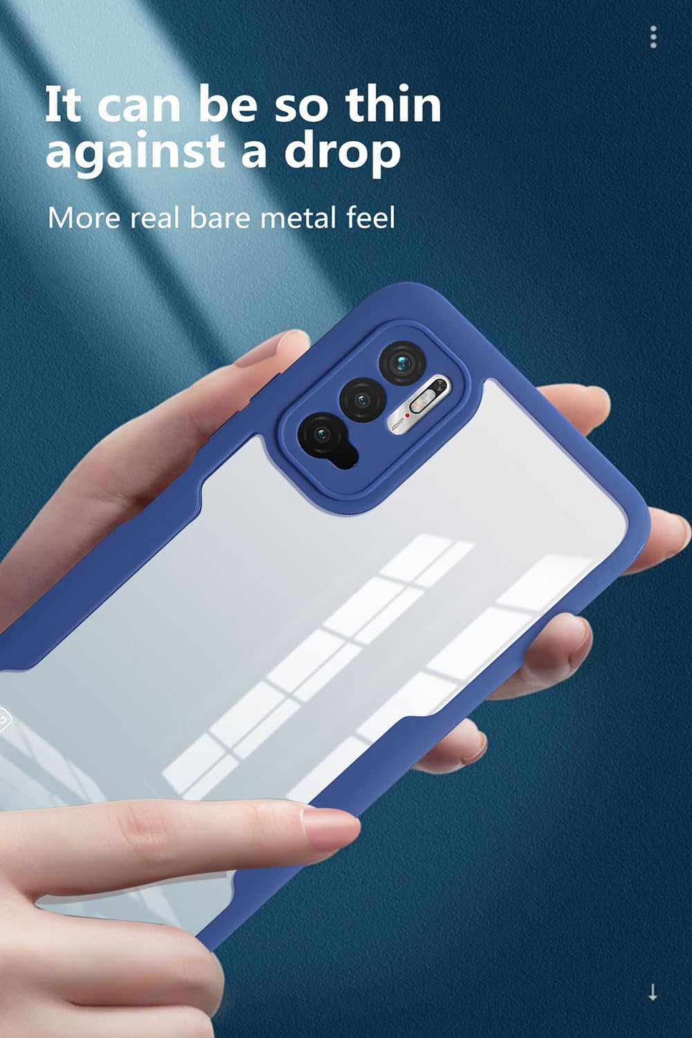 XINNI Case for Xiaomi Redmi Note 10 5G/Poco M3 Pro, Military PC + TPU 2