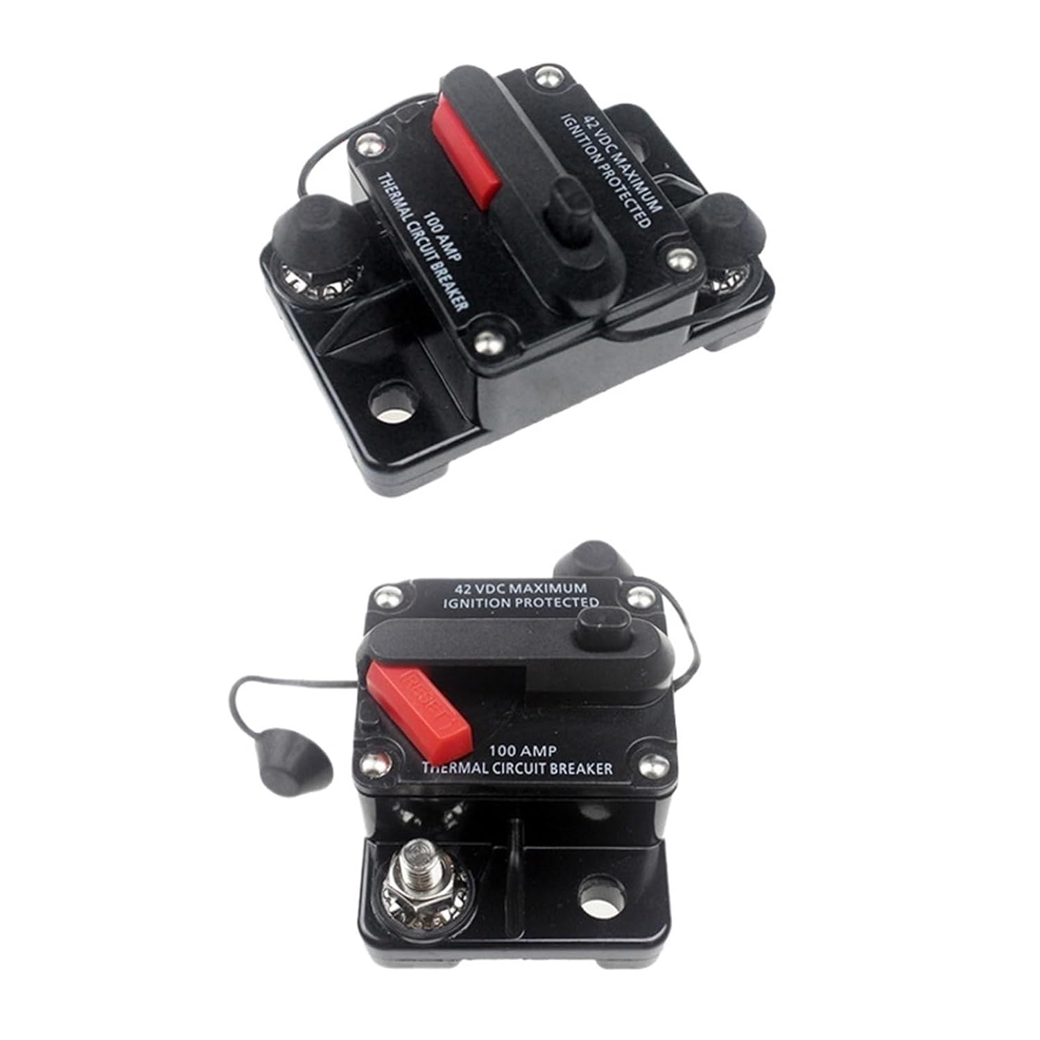 Waterproof Circuit Breaker 12V 24VDC 50A 60A 80A 100A 150A 200A 250A 300A AMP Car Auto Switch Fuse Reset Circuit Breaker(300A)