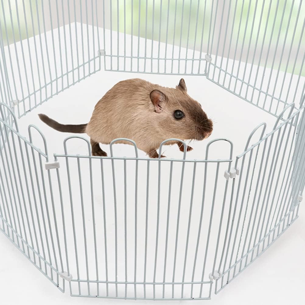 8Pcs Pet Fence, Dog Fence Pet Dog Cage Fence Assemble Fence Hamster House Small Pet Fence Amusement Park Outdoor Fence for Dogs, Cats, Small Animals