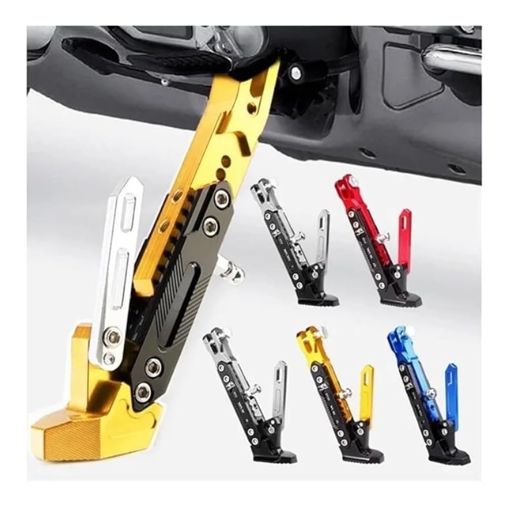 Caballete Lateral Repuesto Caballete Lateral Ajustable para Motocicleta Y Bicicleta, Soporte De Apoyo para Accesorios Estacionamiento Universales