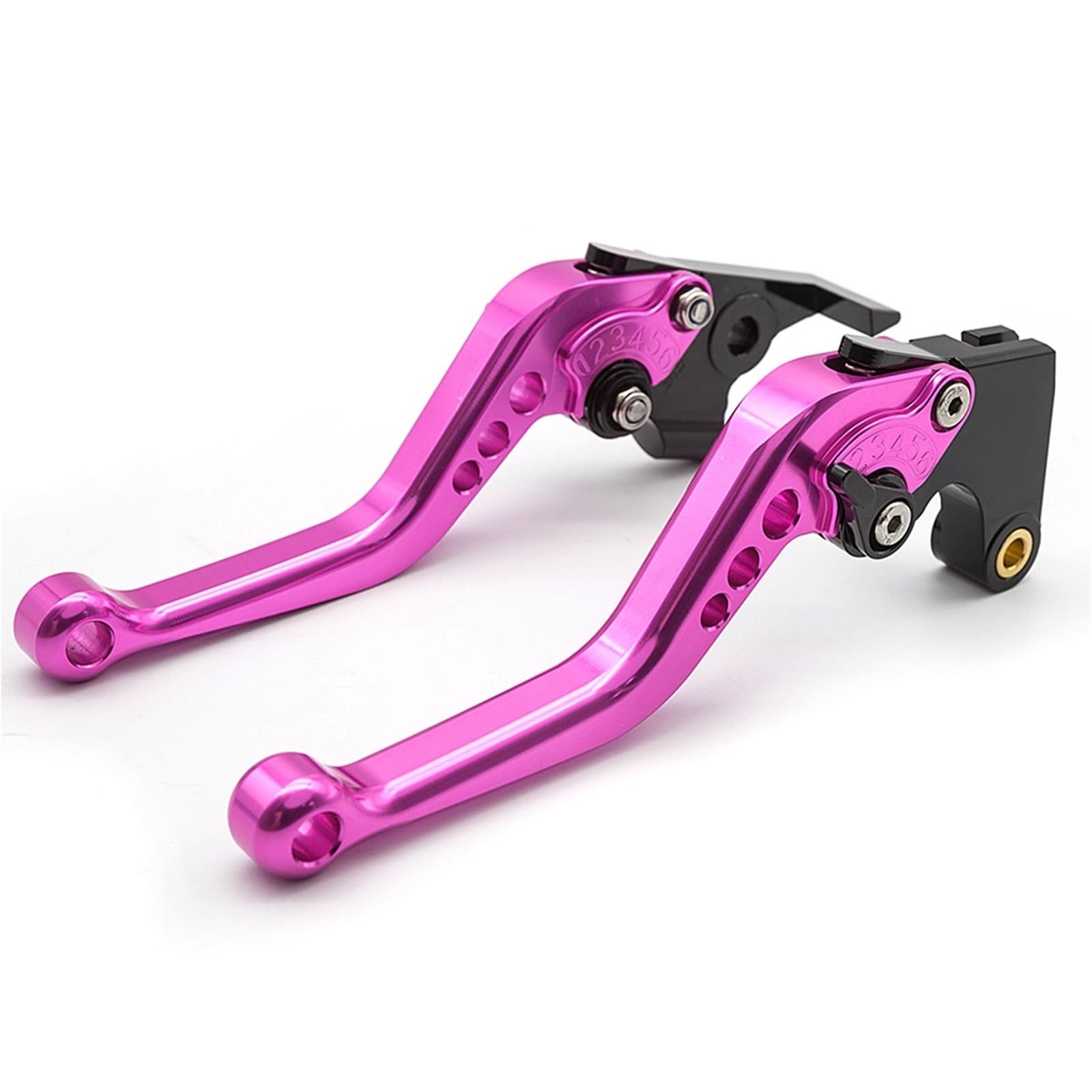 Leviers de frein Levier de frein et d'embrayage réglable en aluminium pour moto pour Yamaha MT07 (2014-2023)(Short Blue)