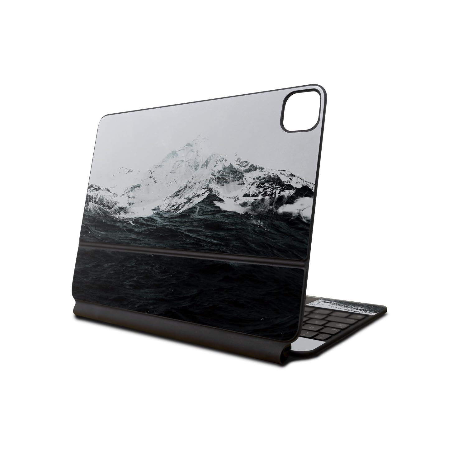 Skin Compatible with Apple Magic Keyboard for iPad Pro 13‑inch (M4) 2024 - Mountain Waves - Premium 3M Vinyl Protective Wrap Decal Cover - Easy to Apply | Crafted in The USA by MightySkins