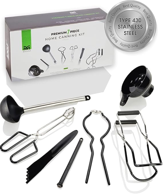 MADENA Premium Canning Kit Stainless Steel Canning Supplies Starter