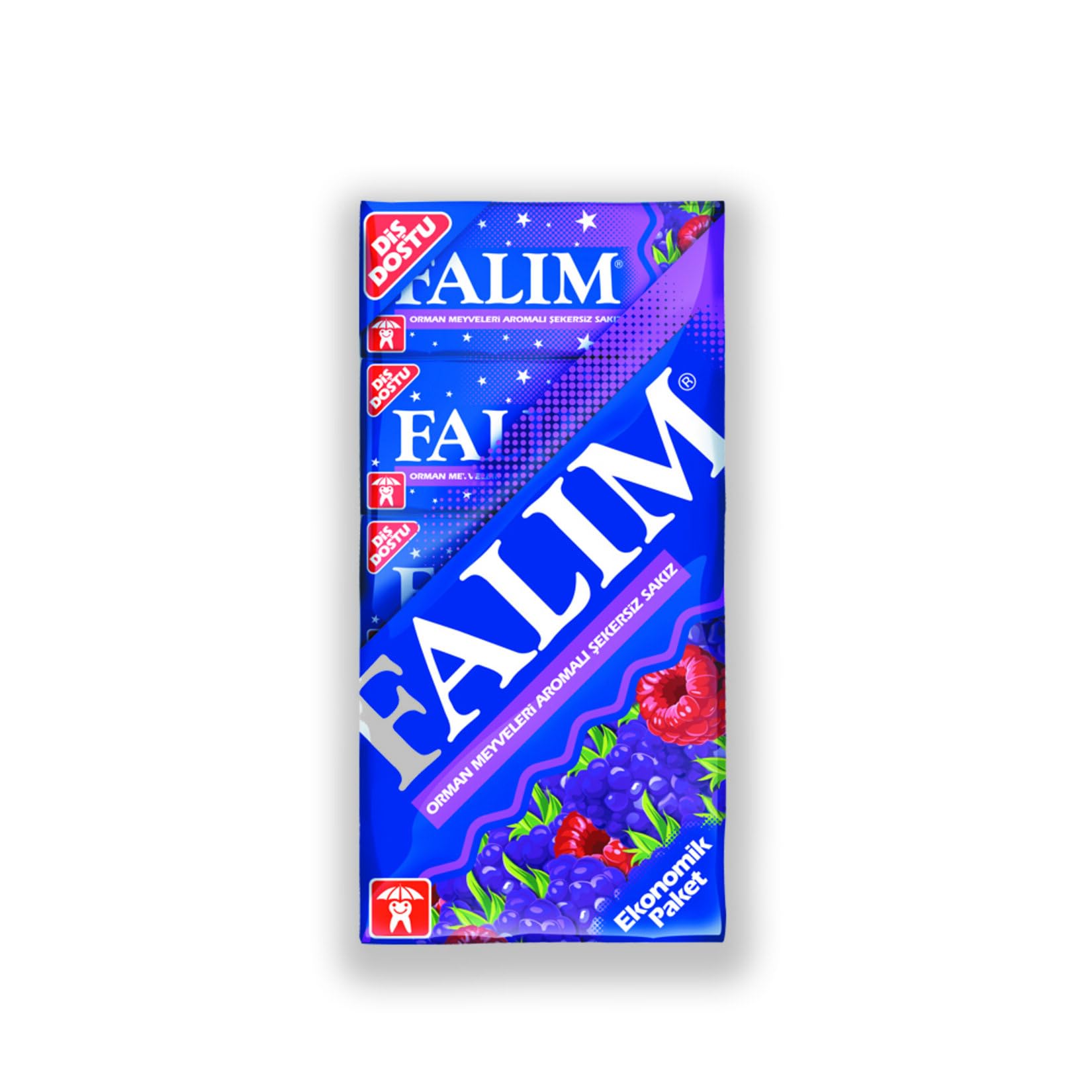 Plain Gum - Forrest Fruits Flavoured- 20 5 = 100 Pieces