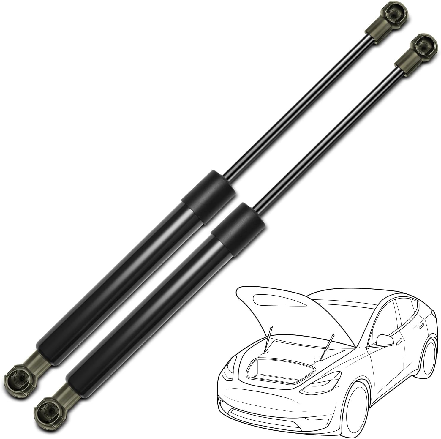Set of 2 Hood Lift Support Struts Gas Spring Shock for BMW E39 525i 528i 530i 540i M5