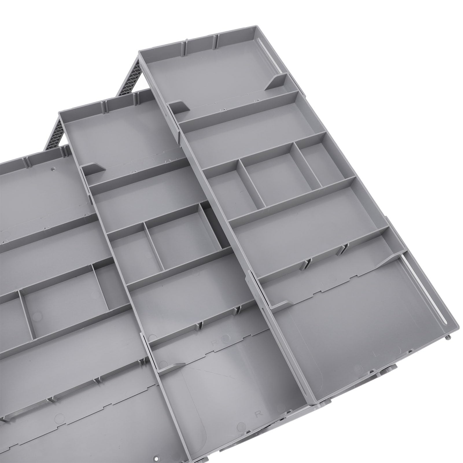 Organizador de cajón de escritorio expandible plegable Bandeja de organizador multidrawer doble (3 nivel)