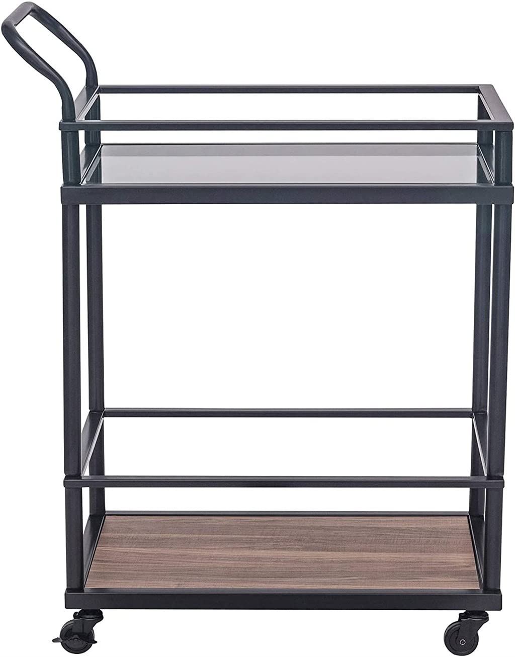 DNATS Kitchen Trolley 3/4 Tier Bedroom Snacks Cart Bathroom Storage Rack With Wheels Househlod Standing Shelf