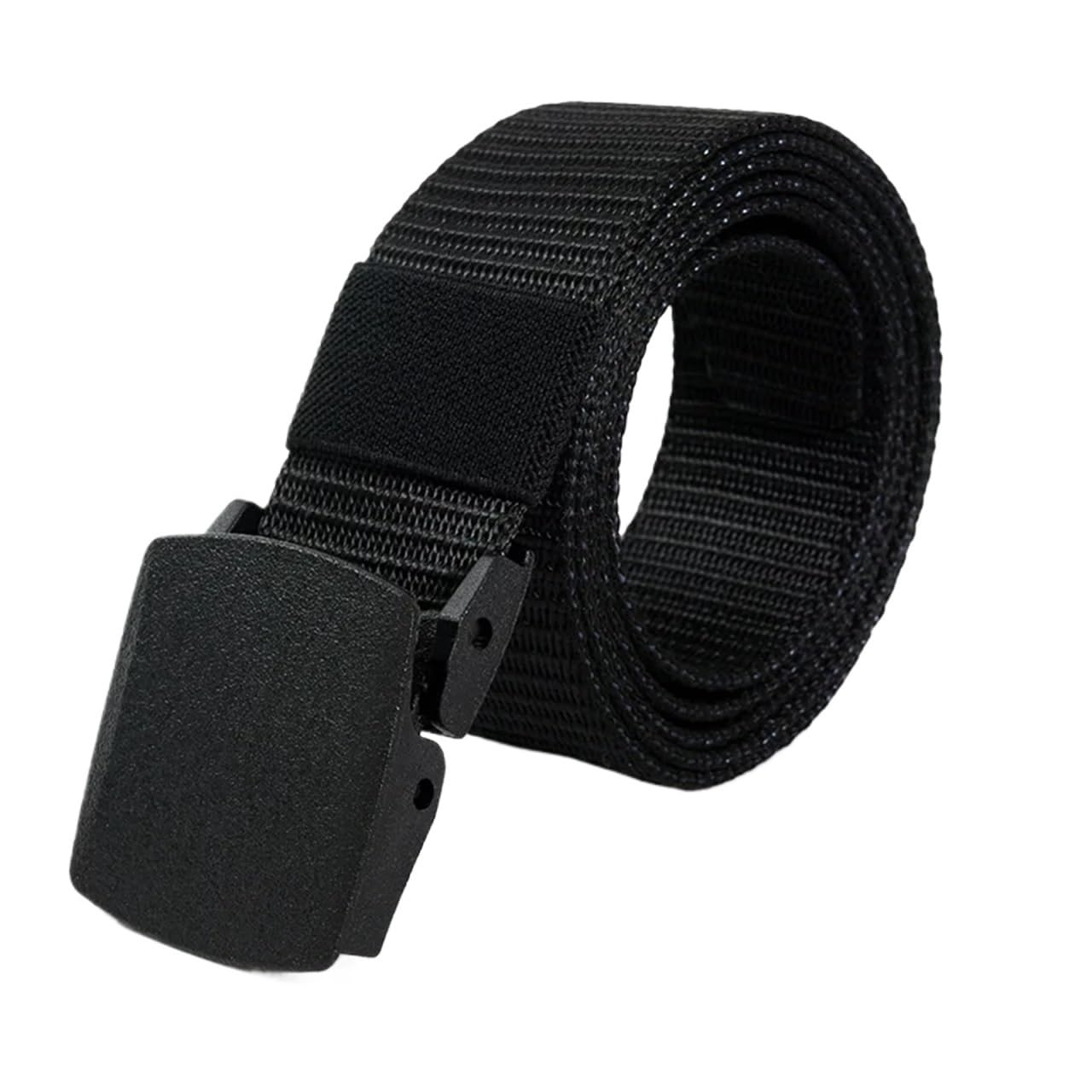 Cinturones for hombre, cinturones vaqueros Unisex, cinturón ajustable for viaje al aire libre, con hebilla de plástico for pantalones, 2 uds Para Jeans Pantalones