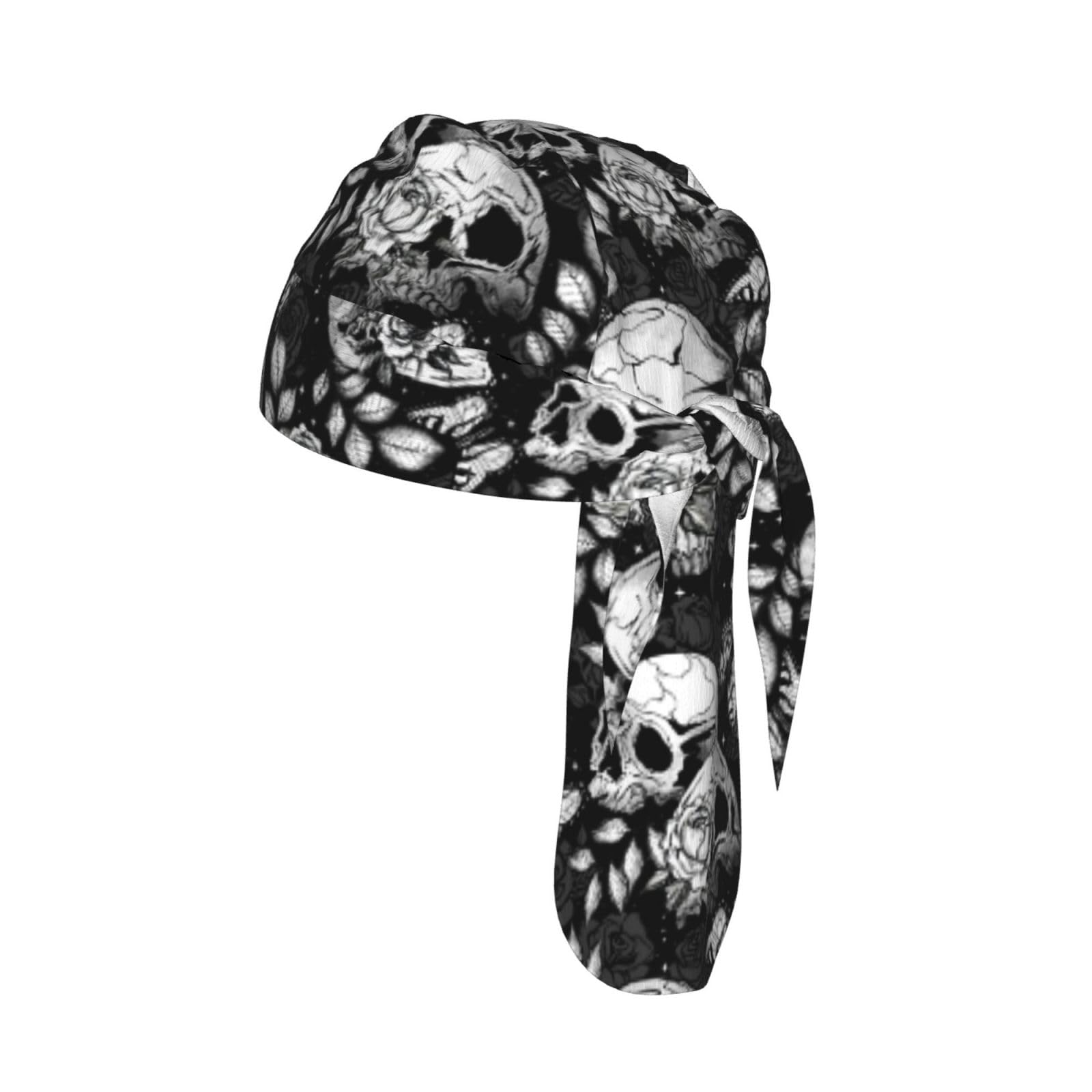 Durag Wicking Skull Caps Quick-Drying Cycling Cap Head Wrap Bandana Hats Liners for Men and Women