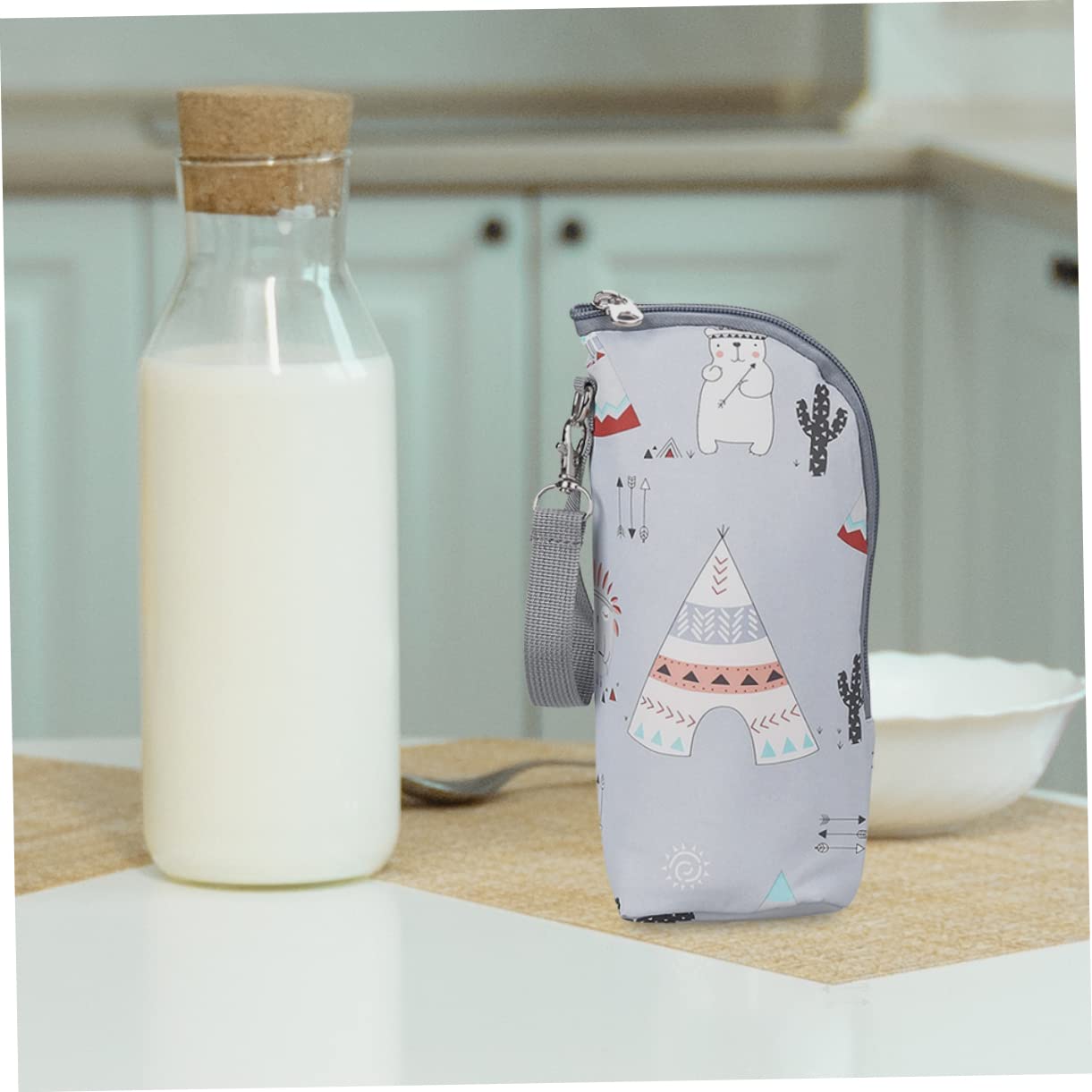 Abaodam 5pièces pour Biberon Poche Thermique Portable pour Stockage De Lait Accessoire De Poussette pour pour Voyage Et Activités Extérieures