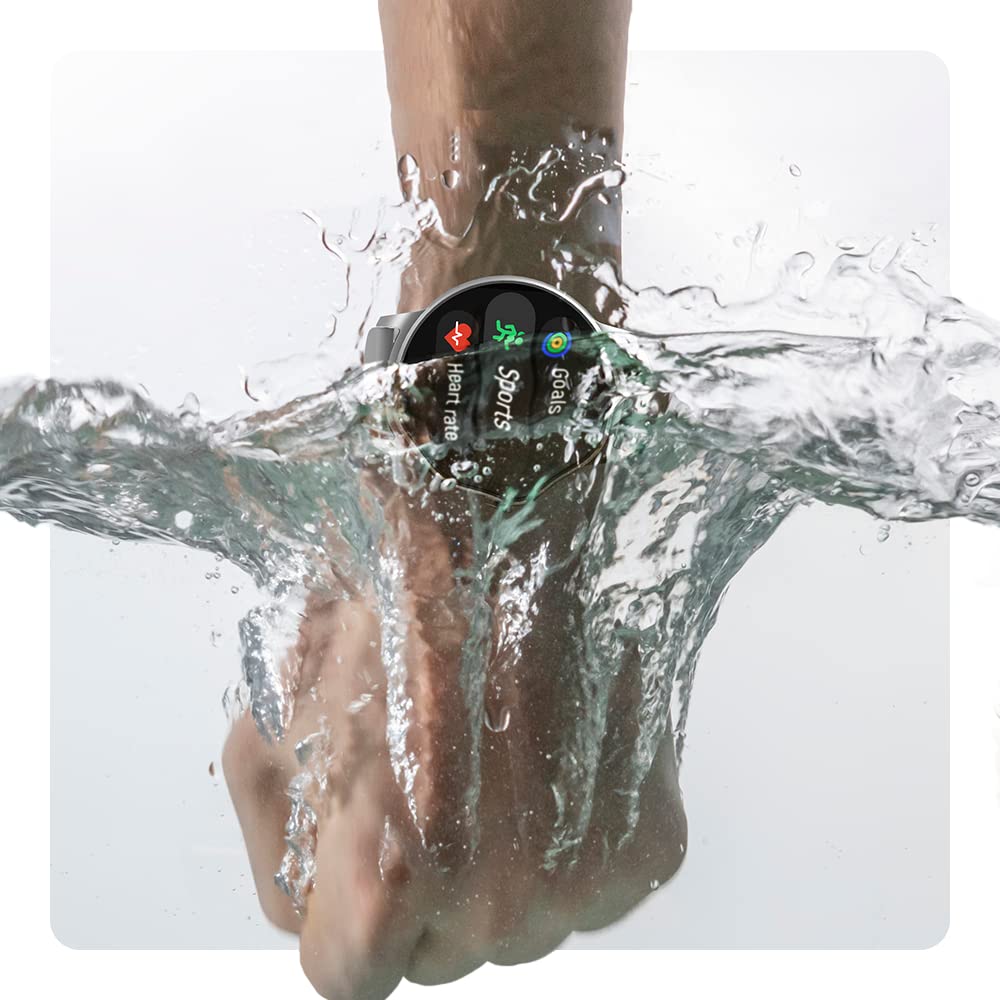 Forever smartwatch ForeVive 2 SB-330 inteligentny zegarek, dwie bransoletki, wodoodporność IP68, monitor aktywności, powiadomienia, menu j. polski (Srebrny)