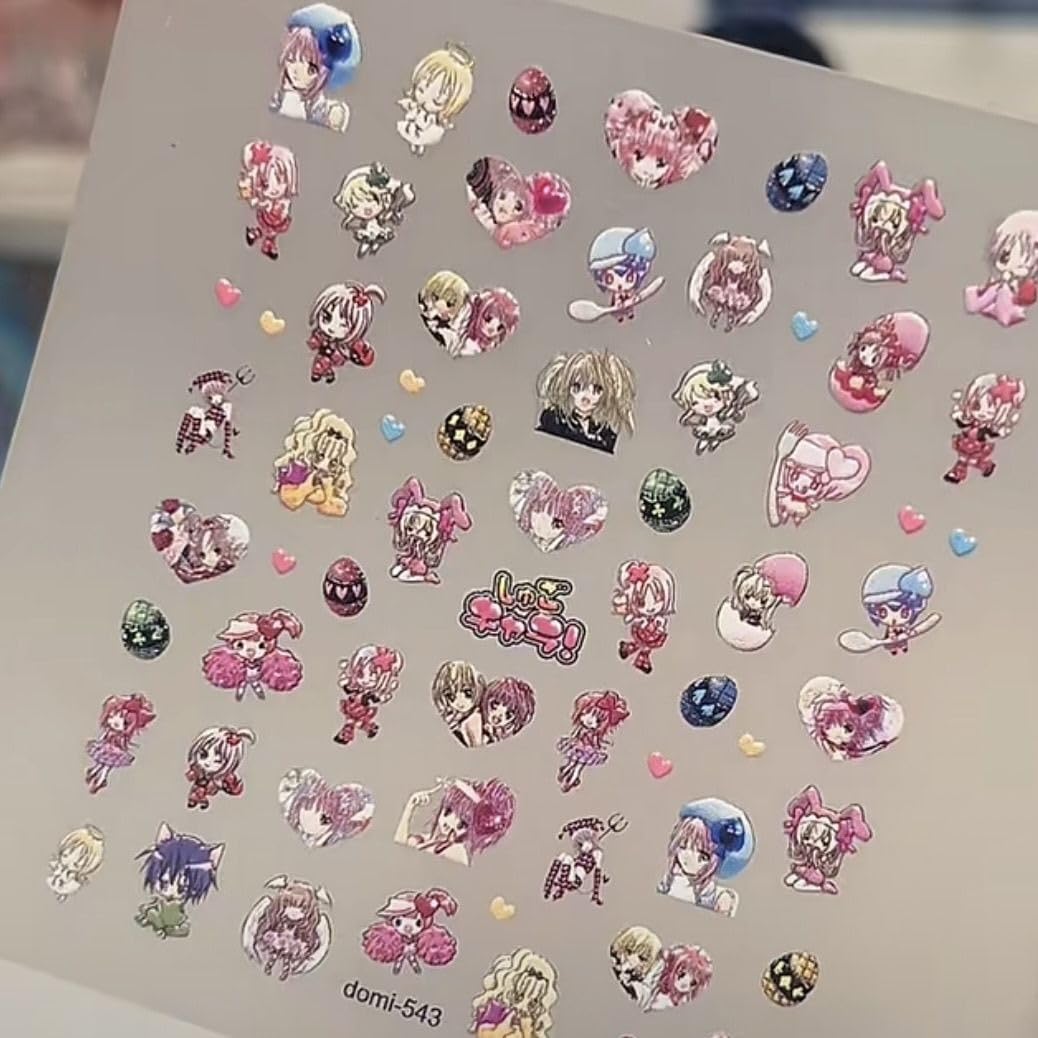 Amazon.co.jp: しゅごキャラ ネイルシール 3D 浮き彫り ネイルセット 2