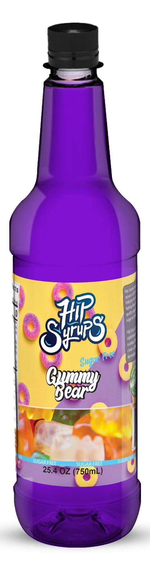 Hip SyrupsGummy Bear Sugar Free Syrup Designed for Water Flavor, Bubble Tea, Boba Tea, Cocktails, Gummy Bear Flavoring, Water Enhancer, Drink Mix for Ice Tea, Lemonade & More, Zero Calorie Flavoring, Keto Friendly, Sugar Free