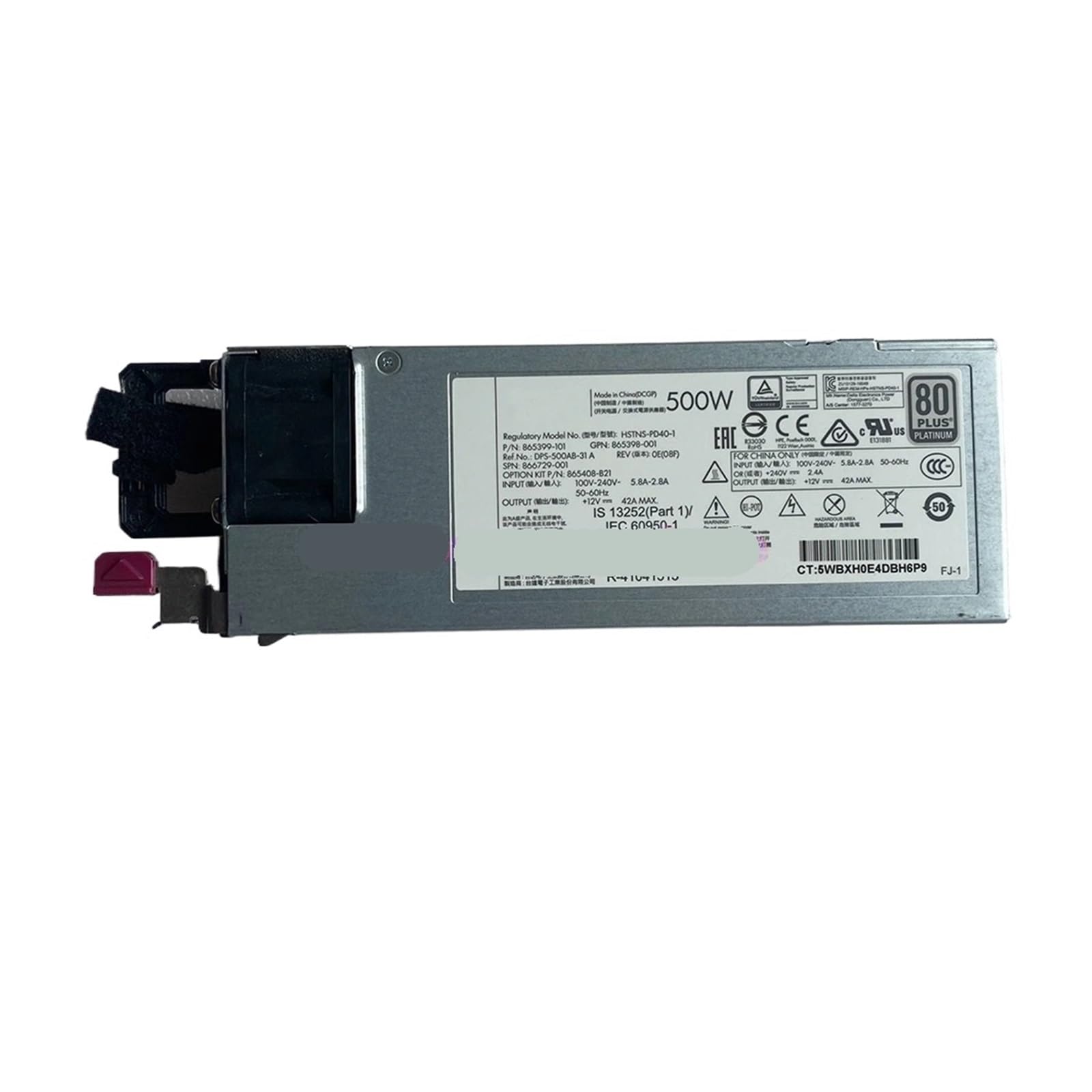 EAHWCXSD Power Supply G10 500W For HSTNS-PD40-1 865399-101 866729-001